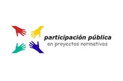 Banner participación pública en proyectos normativos