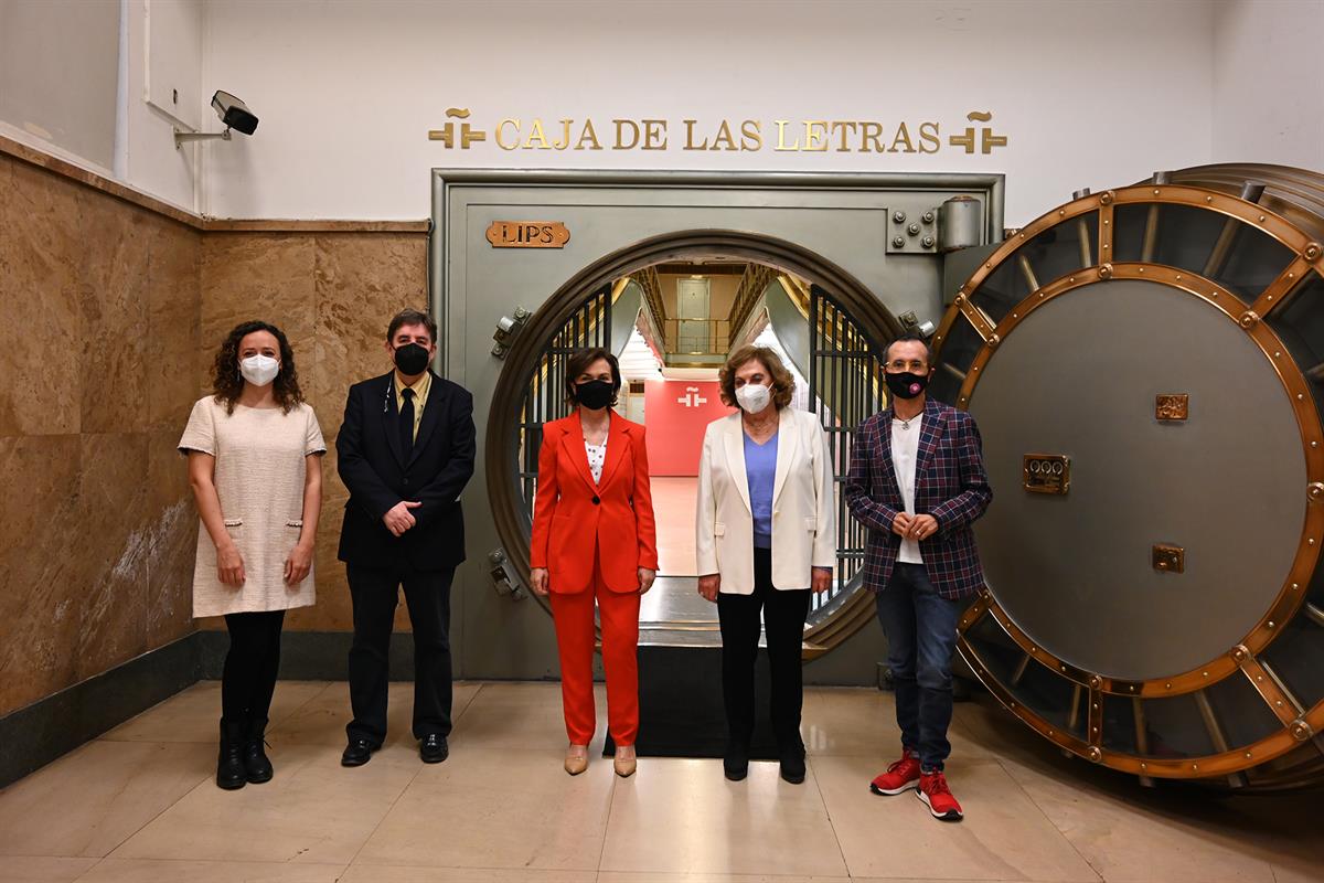 18/03/2021. Calvo, en la presentación del libro "Al amparo del feminismo". La vicepresidenta del Gobierno, ministra de la Presidencia, Relac...