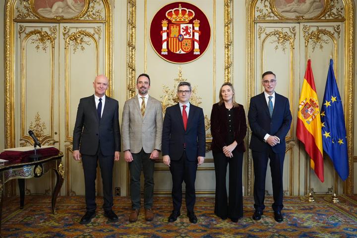 27/01/2025. El ministro Bolaños participa en la toma de posesión de los secretarios de Gobierno de los TSJ de Murcia y Navarra